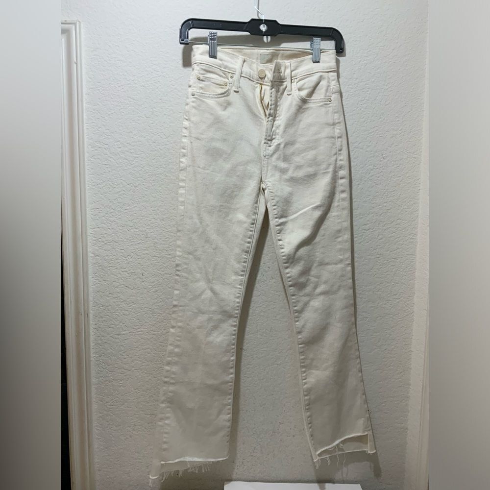 Mother The Insider Crop denim white size 23